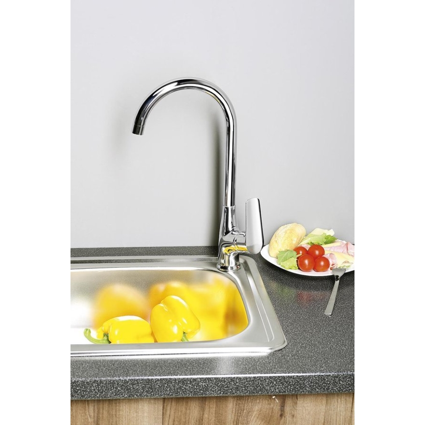 Aqualine - Keukenkraan LOTTA glanzend chroom