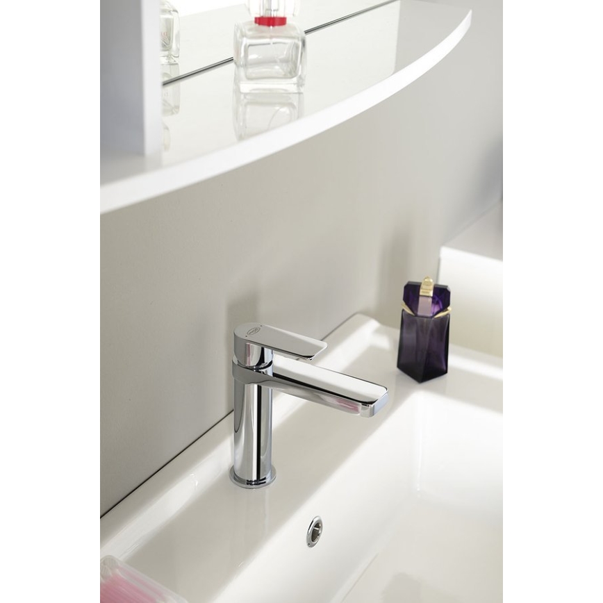 Aqualine - Kraan voor wastafel DAPHNE 15,5 cm glanzend chroom