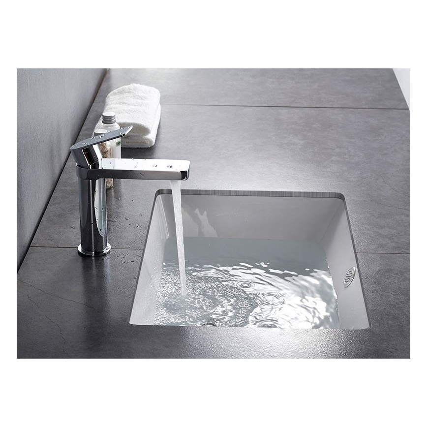 Aqualine - Kraan voor wastafel DAPHNE 15,5 cm glanzend chroom