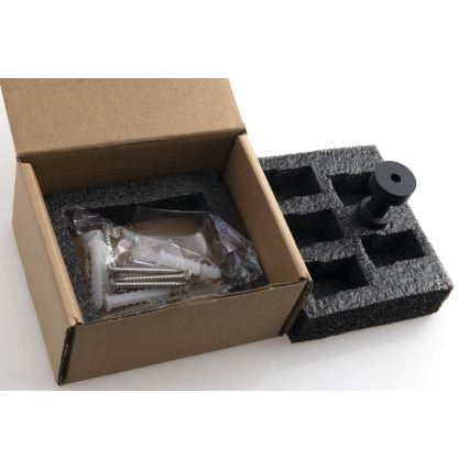 Aqualine - SET 5x Muurhaak SAMBA mat zwart