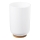 Aqualine - Tandenborstelhouder SNOW wit/bamboe