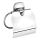 Aqualine - Toiletpapierhouder met deksel RUMBA glanzend chroom