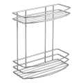 Aqualine - Tweelaagse douchewandplank CHROOM LINE glanzend chroom