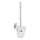Aqualine - Wandgemonteerde toiletborstel RUMBA melkachtig glas/glanzend chroom