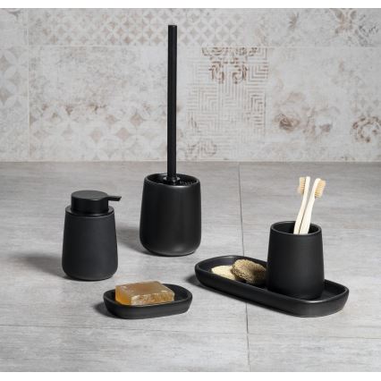Aqualine - Zeepdispenser NERO 350 mm keramiek/zwart