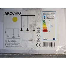 Arcchio - Hanglamp aan een koord JAIKA 3xE27/60W/230V