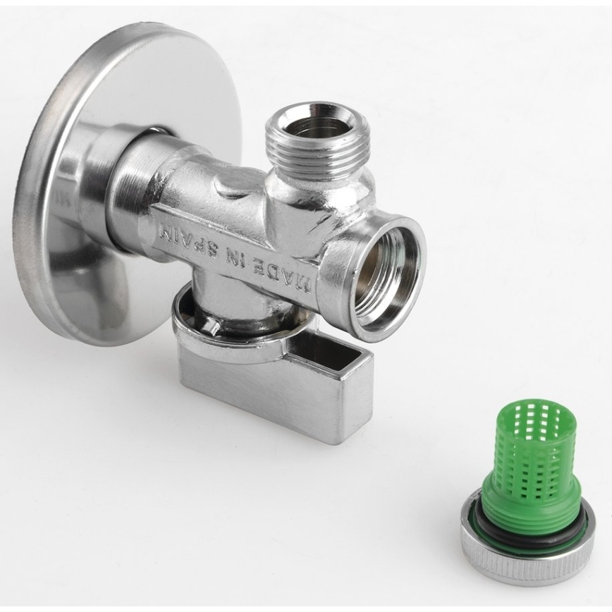 Arco - Hoekstopkraan met filter, glanzend chroom