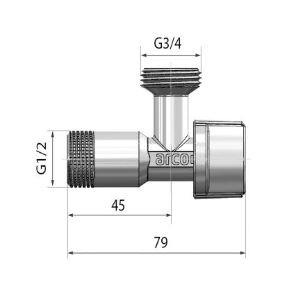 Arco - Wasmachinekraan glanzend chroom