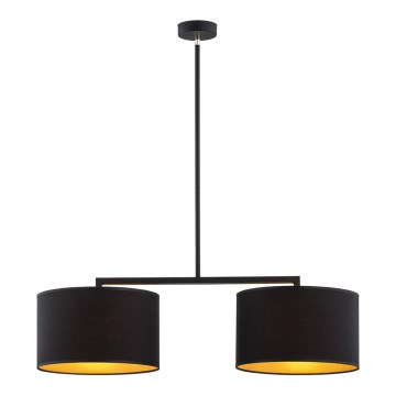 Argon 0899 - Hanglamp aan een paal KARIN 2xE27/15W/230V zwart