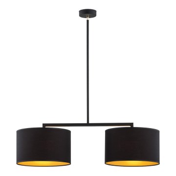 Argon 0899 - Hanglamp aan een paal KARIN 2xE27/15W/230V zwart