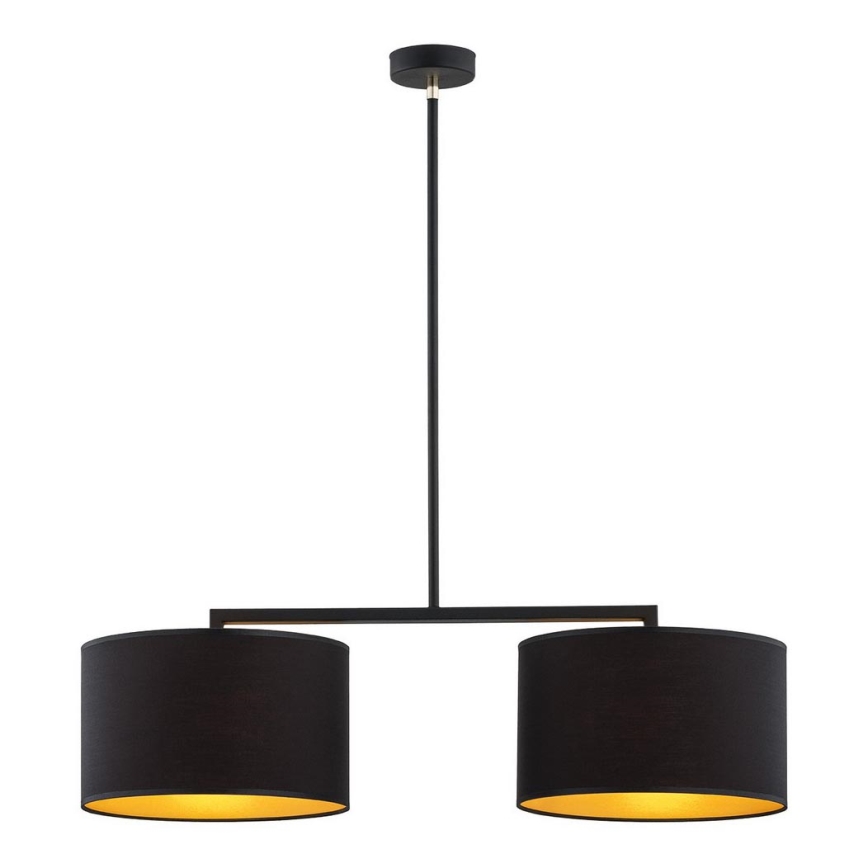 Argon 0899 - Hanglamp aan een paal KARIN 2xE27/15W/230V zwart