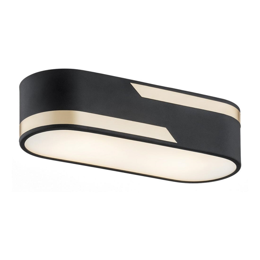 Argon 0904 - Plafondlamp TONI 2xE27/15W/230V zwart/goud