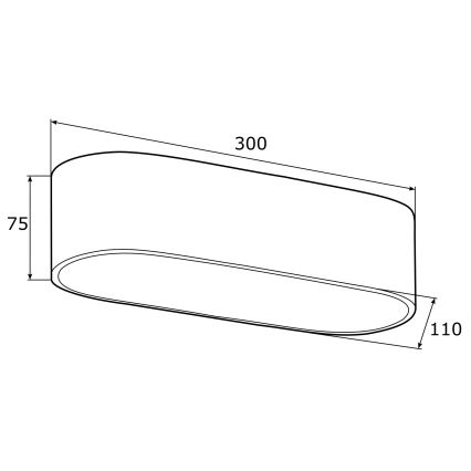 Argon 0904 - Plafondlamp TONI 2xE27/15W/230V zwart/goud