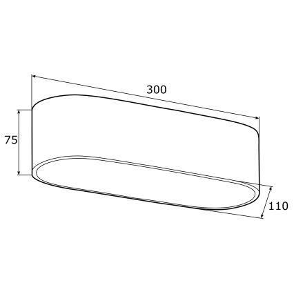 Argon 0908 - Plafondlamp TONI 2xE27/15W/230V goud