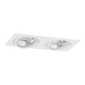 Argon 1046 - Inbouwlamp OLIMP 2xGU10-AR111/12W/230V wit