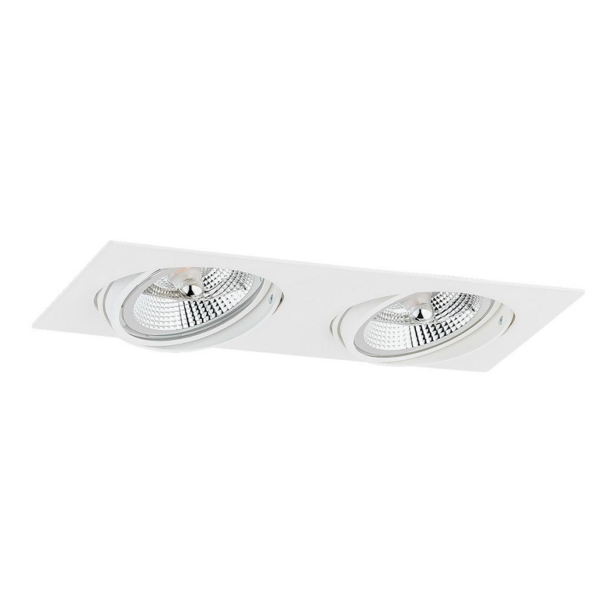 Argon 1046 - Inbouwlamp OLIMP 2xGU10-AR111/12W/230V wit