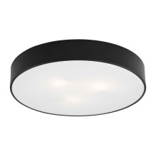 Argon 1186 - Plafondlamp DARLING 3xE27/15W/230V dia. 45 cm zwart