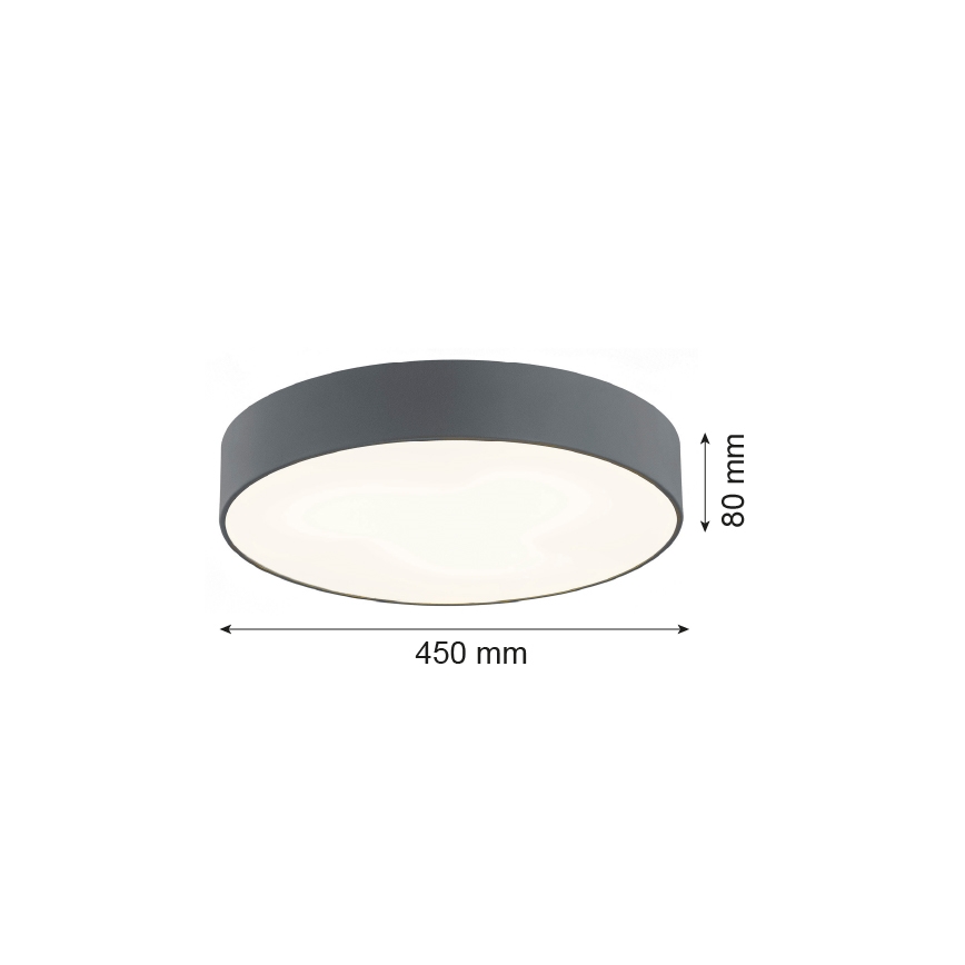 Argon 1187 - Plafondlamp DARLING 3xE27/15W/230V Ø 45 cm grijs