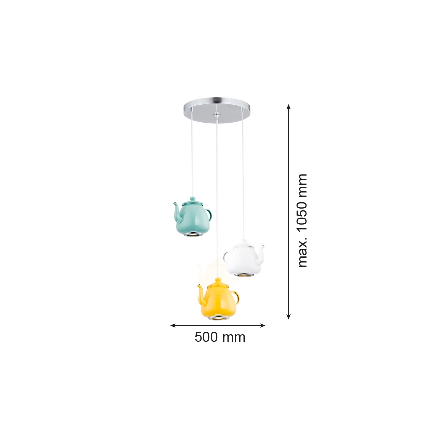 Argon 1326 - Hanglamp JAMAJKA 3xGU10/50W/230V