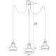 Argon 1354 - LED Hanglamp aan koord TULUZA 3xLED/5W/230V