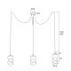 Argon 1357 - LED Hanglamp aan koord GARDA 3xLED/5W/230V