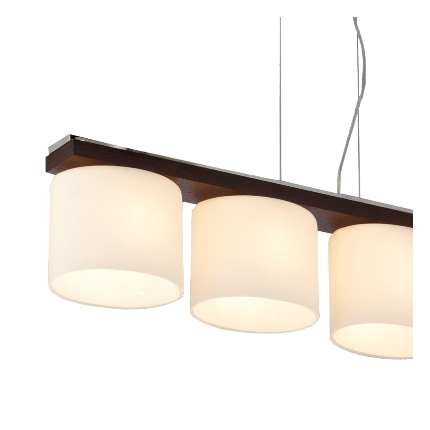 Argon 1550 - Hanglamp CARLO 4xE27/60W/230V bruin