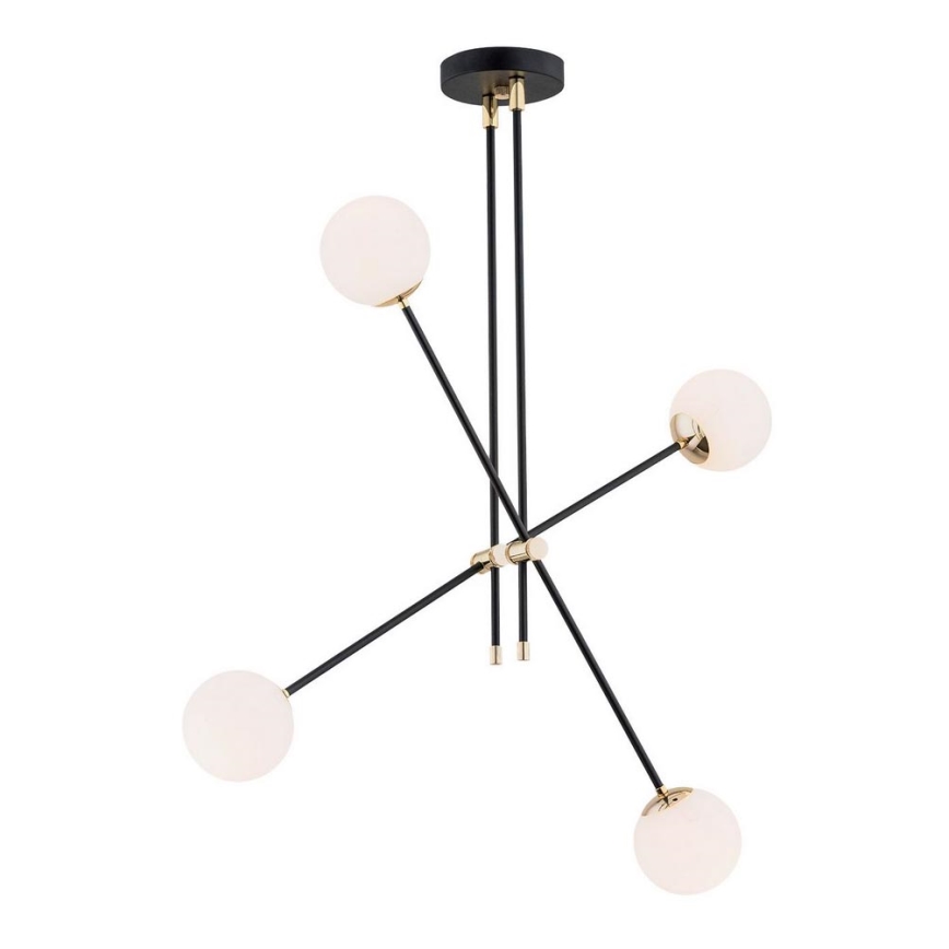 Argon 1696 - Hanglamp aan een buis ABSTRACT 4xE14/7W/230V zwart