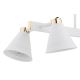 Argon 1773 - Hanglamp aan een paal AVALONE 4xE27/15W/230V wit/goud