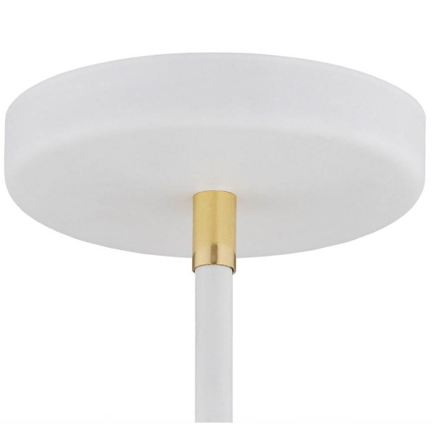 Argon 1773 - Hanglamp aan een paal AVALONE 4xE27/15W/230V wit/goud