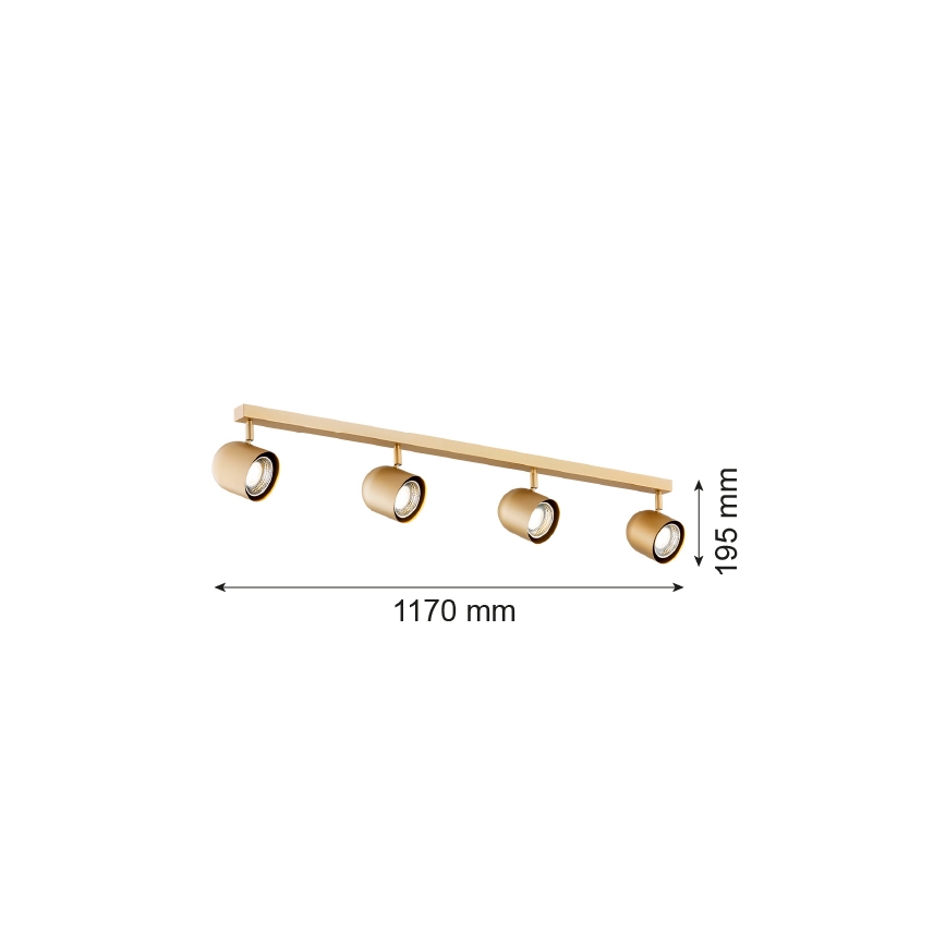 Argon 1810 - Spot ISOLA 4xGU10/5W/230V
