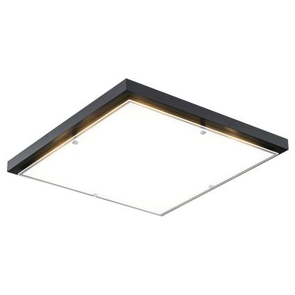 Argon 1826 - Plafondlamp CARLSON 4xE27/15W/230V 60x60 cm zwart