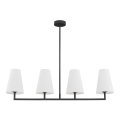 Argon 1831 - Hanglamp met vaste pendel SAFIANO 4xE27/15W/230V zwart