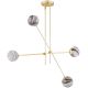 Argon 1840 - Hanglamp met vaste pendel ABSOS 4xE14/7W/230V albast goud