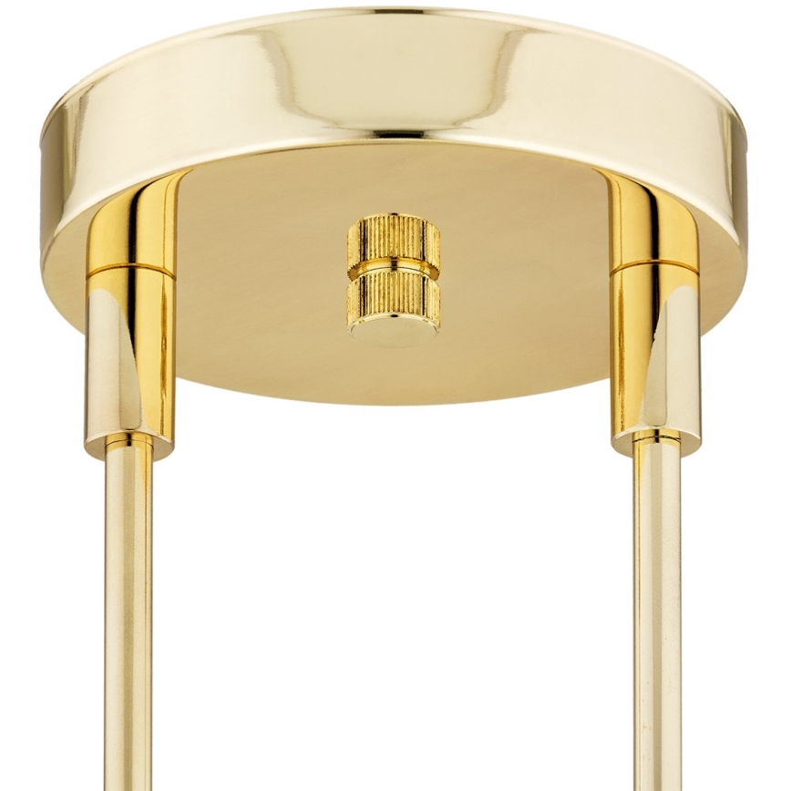 Argon 1840 - Hanglamp met vaste pendel ABSOS 4xE14/7W/230V albast goud