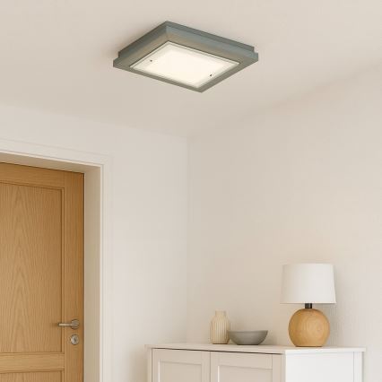 Argon 1868 - Plafondlamp TABOR 4xE27/15W/230V 42x42 cm grijs