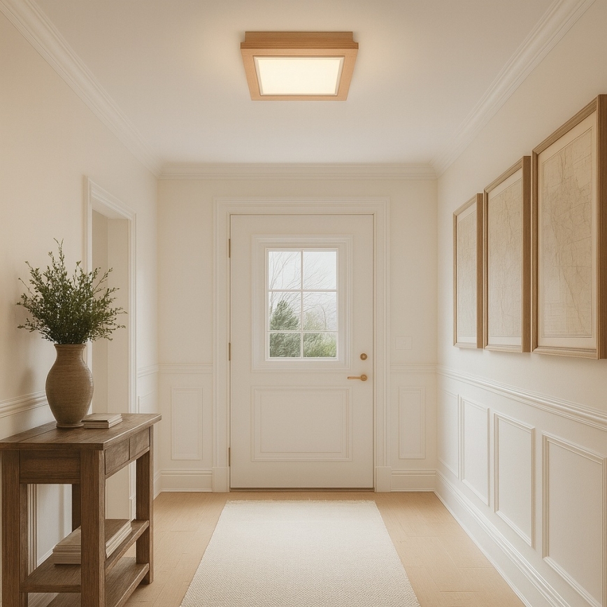 Argon 1871 - Plafondlamp TABOR 4xE27/15W/230V 52x52 cm beige