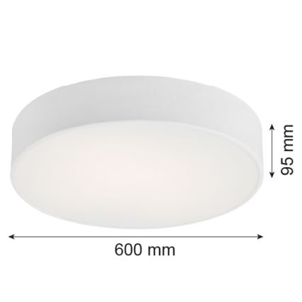 Argon 2082 - Plafonnière DARLING 5xE27/15W/230V wit