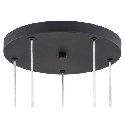 Argon 2103 - Hanglamp aan koord HOLLYWOOD 5xE14/7W/230V zwart