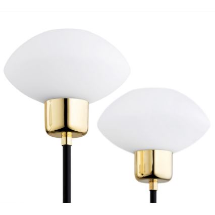 Argon 2128 - Hanglamp aan een paal RAVELLO 5xE14/15W/230V zwart/goud