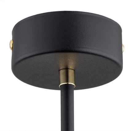 Argon 2128 - Hanglamp aan een paal RAVELLO 5xE14/15W/230V zwart/goud