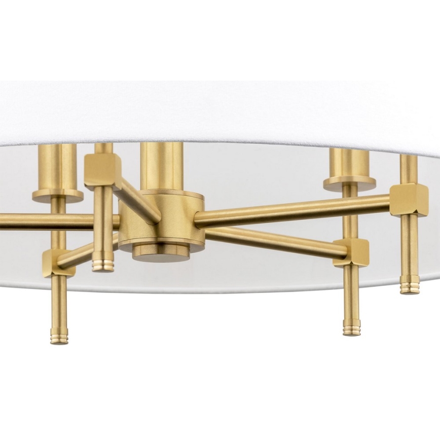 Argon 2132 - Hanglamp aan een koord ABBANO 5xE14/7W/230V messing/wit