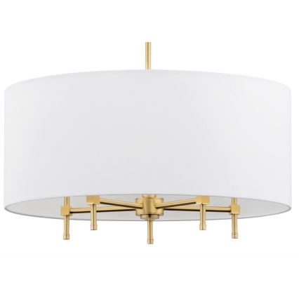 Argon 2132 - Hanglamp aan een koord ABBANO 5xE14/7W/230V messing/wit