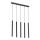 Argon 2137 - Hanglamp aan kabel ETNA 5xG9/6W/230V zwart