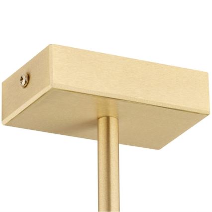 Argon 2549 - Hanglamp aan een paal FREEMONT 6xE27/15W/230V goud/wit/zwart