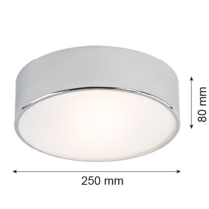 Argon 3083 - Plafondlamp DARLING 2xE27/15W/230V dia. 25cm zilver