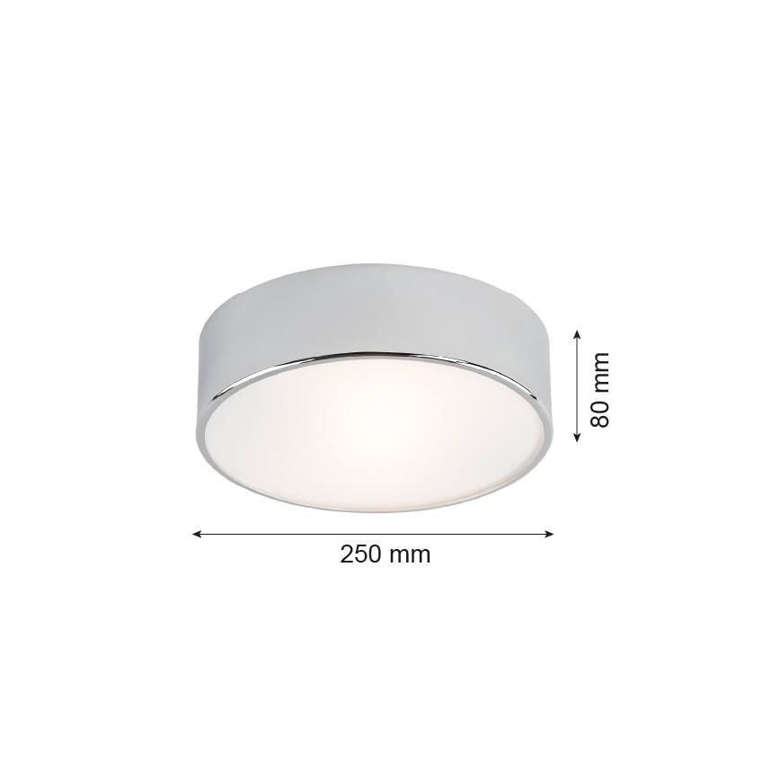 Argon 3083 - Plafondlamp DARLING 2xE27/15W/230V dia. 25cm zilver