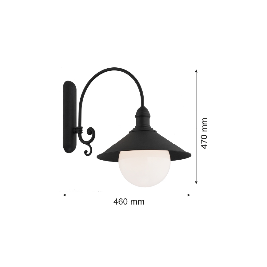 Argon 3286 - Wandlamp ERBA BIS 1xE27/60W/230V
