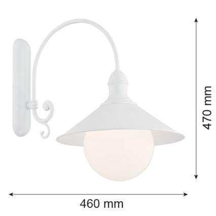 Argon 3297 - Wandlamp ERBA BIS 1xE27/60W/230V