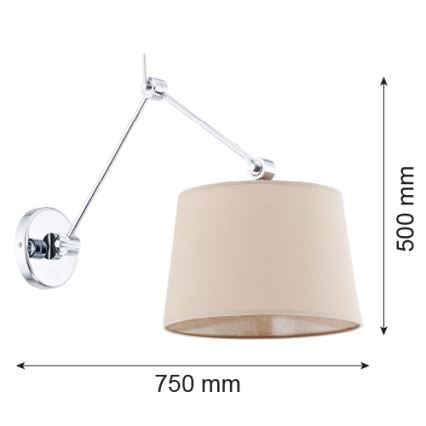 Argon 3546 - Wandlamp ZAKYNTOS 1xE27/60W