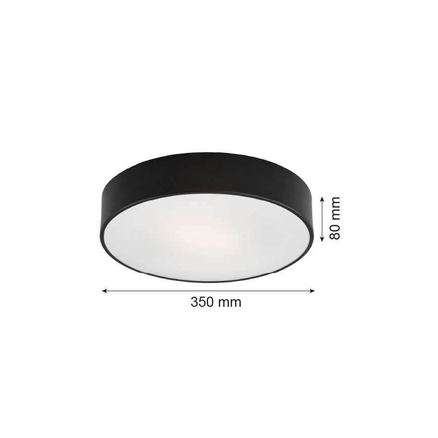 Argon 3570 - LED Plafondlamp DARLING LED/25W/230V Ø 35 cm zwart